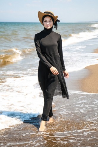 Black Swimsuit Hijab 1670