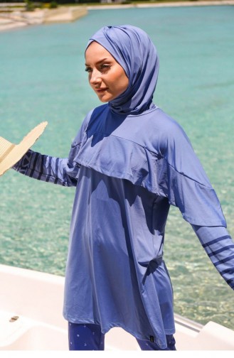 Blue Swimsuit Hijab 1851