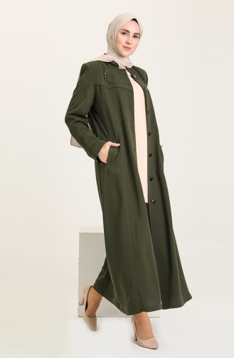 Khaki Abayas 0407-02