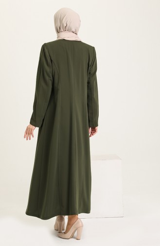 Khaki Abaya 0407-02