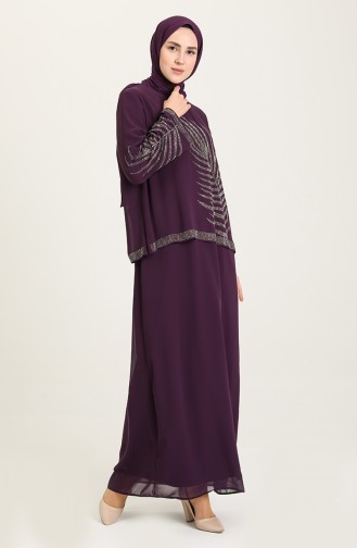 Habillé Hijab Plum 6380-01