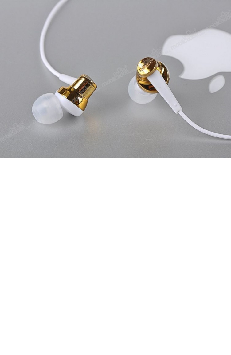 Remax Rm 575 Mikrofonlu Kulakiçi Gold Kulaklık | Sefamerve