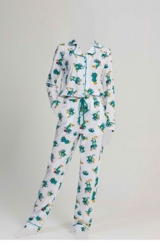 White Pyjama 1100345860.BEYAZ