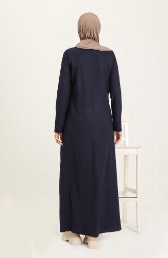 Navy Blue Abaya 3336-02