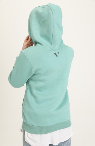 Sweat-shirt 2202-03 Vert Menthe 2202-03