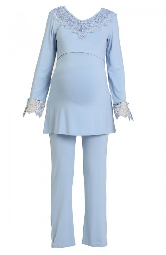 Blau Pyjama 9511-01