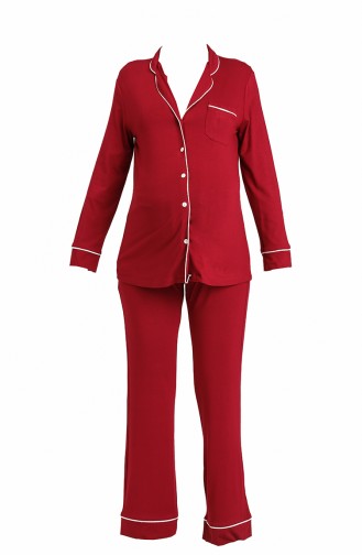 Claret Red Pajamas 9553-01