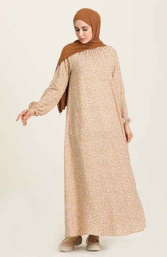 Robe Hijab Moutarde 3354-01