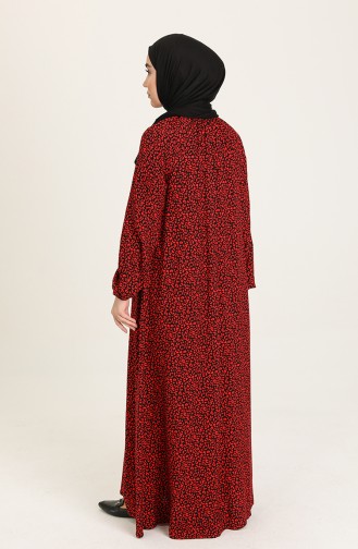 Robe Hijab Rouge 3356-03