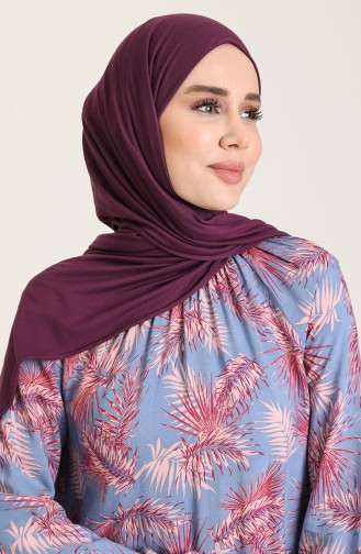 Indigo Hijab Dress 3357-04