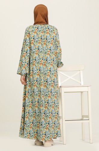 Indigo Hijab Dress 3358-01
