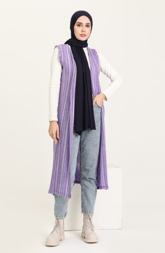 Light purple Gilet 8424-01