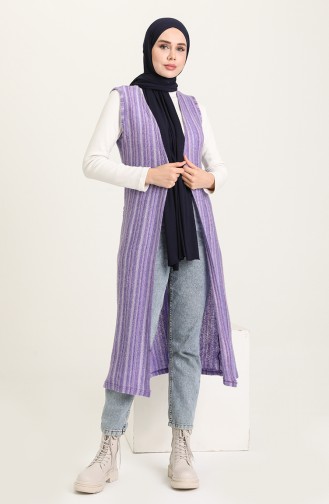 Light purple Gilet 8424-01