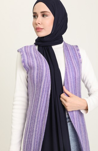 Hellviolett Strickjacke 8424-01