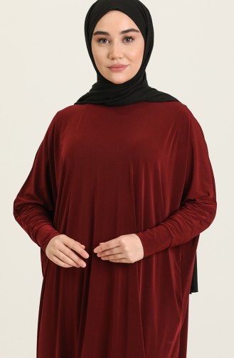 Claret red İslamitische Jurk 2000-12