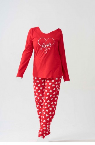 Red Pajamas 1070340939.KIRMIZI