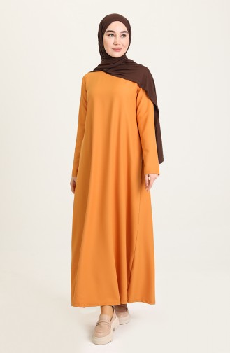 Mustard Hijab Dress 3363-05