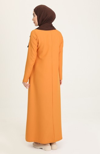 Mustard Hijab Dress 3363-05
