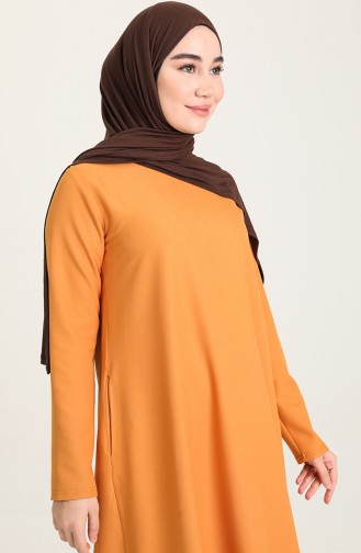 Mustard Hijab Dress 3363-05