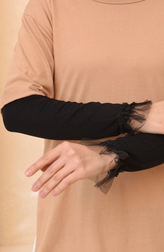 Tüllü Kolluk 25095-01 Siyah
