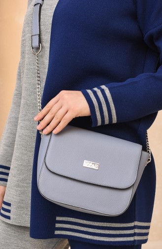 Blau Schultertasche 0133-02