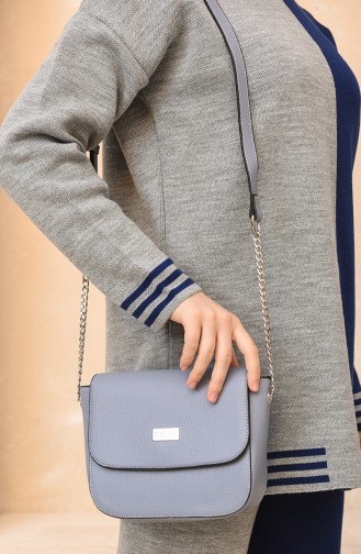 Blau Schultertasche 0133-02