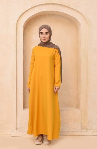 Yellow Hijab Dress 3363-03