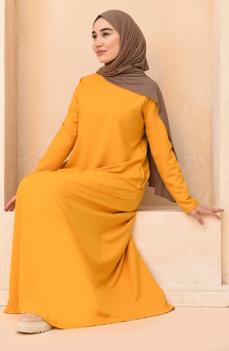 Robe Hijab Jaune 3363-03