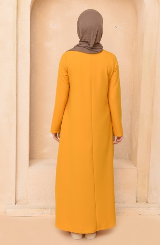 Yellow Hijab Dress 3363-03