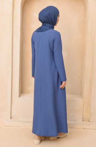 Indigo Hijab Dress 3363-06