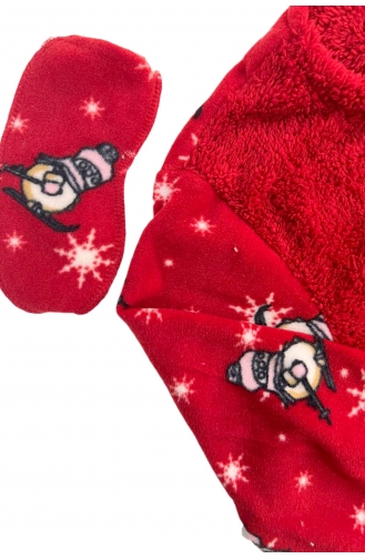 Red Baby and Children`s Pajama Set 3042-02