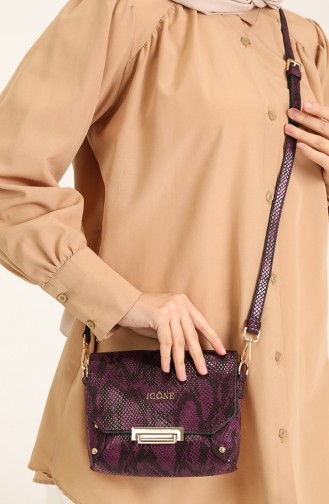 Purple Shoulder Bag 0038-02