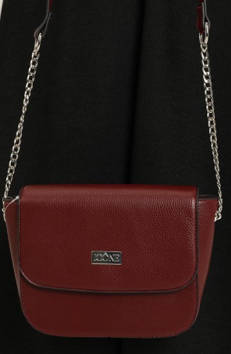 Claret red Shoulder Bag 0133-01
