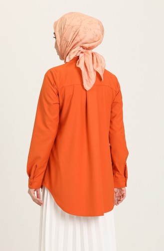 Orange Overhemdblouse 10202219-01