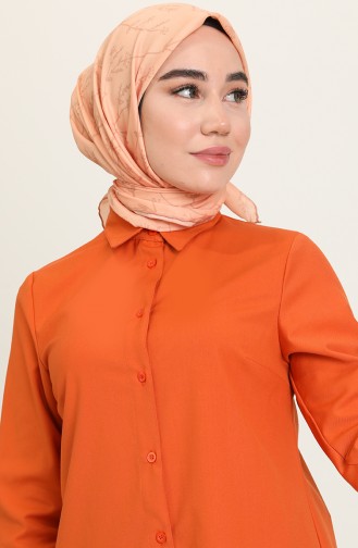 Orange Overhemdblouse 10202219-01