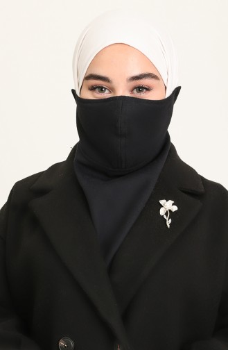 Kaşe Boyunluklu Maske 228812-02 Lacivert