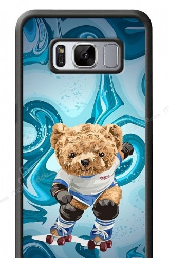 Dafoni Art Samsung Galaxy S8 Skating Teddy Bear Kılıf