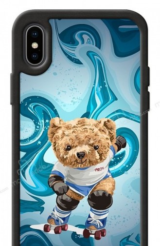 Dafoni Art İphone Xs Max Skating Teddy Bear Kılıf