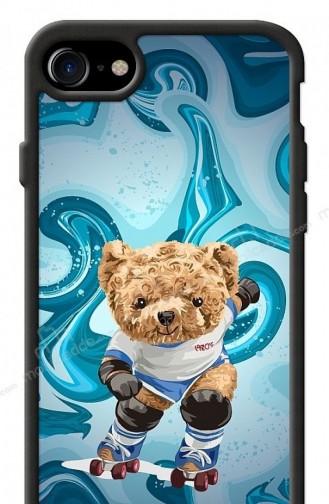 Dafoni Art İphone Se 2020 Skating Teddy Bear Kılıf