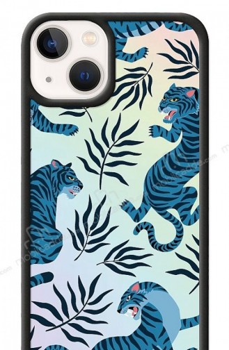 Dafoni Hologram İphone 13 Mini Blue Tiger Kılıf