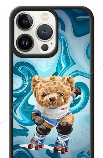 Dafoni Art İphone 13 Pro Skating Teddy Bear Kılıf 178404