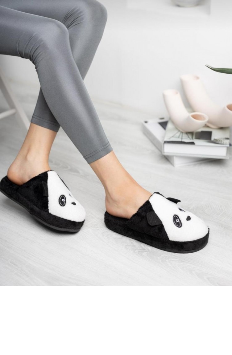 black pug slippers