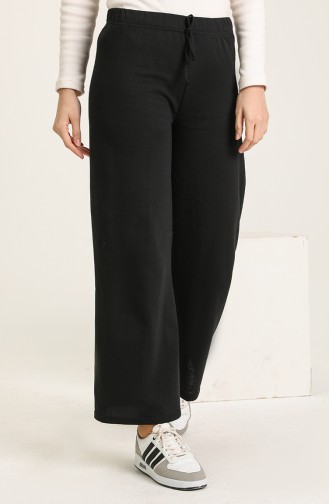 Two Thread wide Leg Pants 8108-01 Black 8108-01