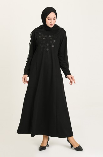 Robe Hijab Noir 0428-01