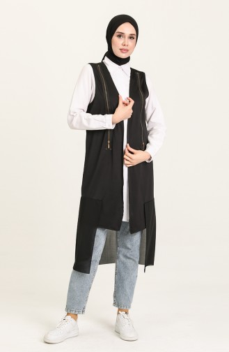 Gilet Sans Manches Noir 0801-01