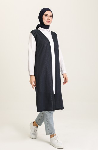 Navy Blue Gilet 8429-01