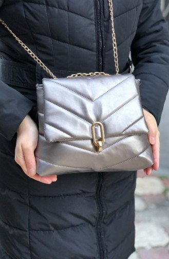 Silver Gray Shoulder Bags 1548-01