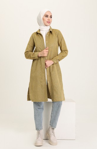 Yırtmaçlı Tunik 2559-08 Hardal