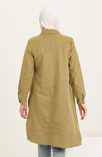 Yırtmaçlı Tunik 2559-08 Hardal