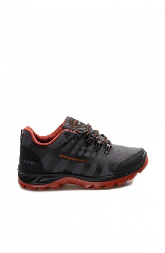 Hakiki Deri Unisex Outdoor Bot 117Sxa5550 Gri Turuncu